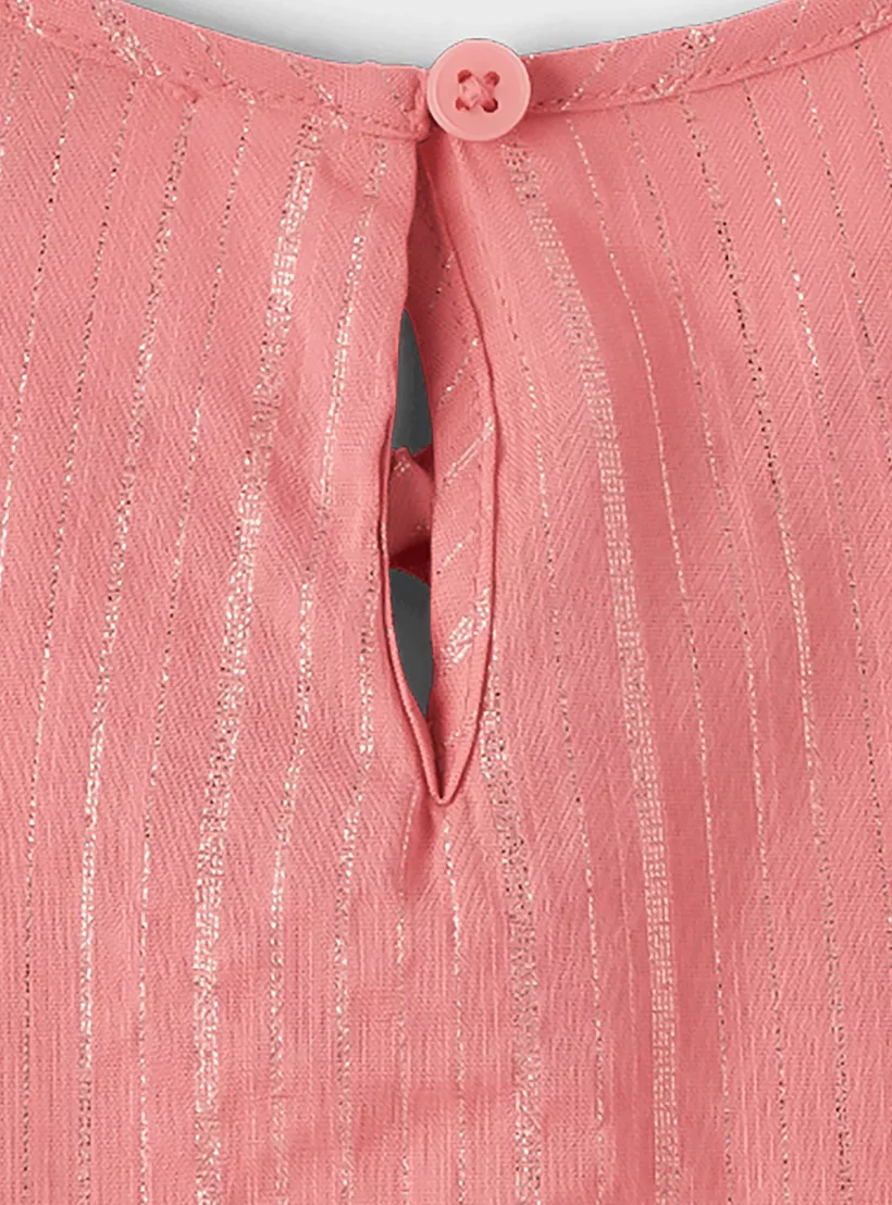 The Children's Place Stripes Cap Sleeves T-Shirt-2