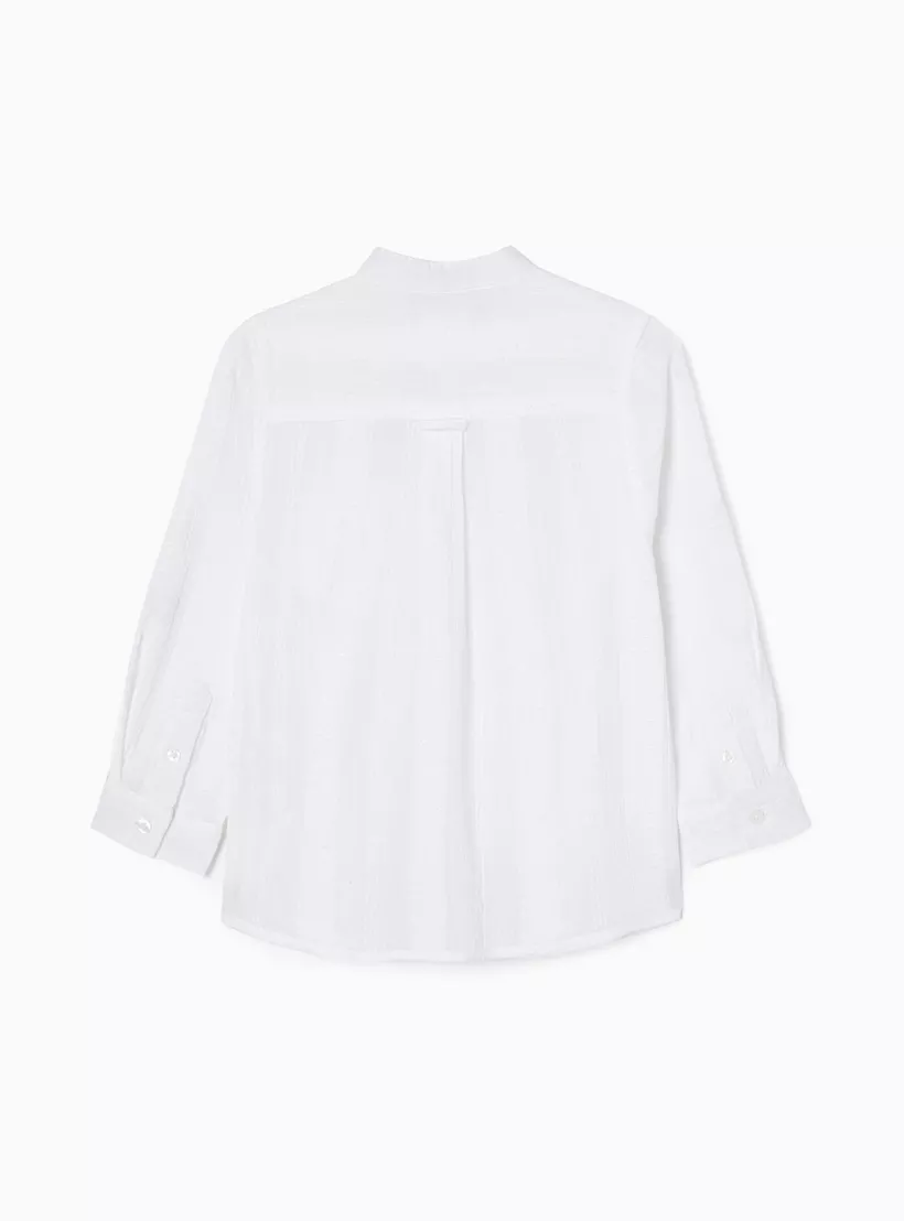 Zippy Embroidered Long Sleeves Shirt-2