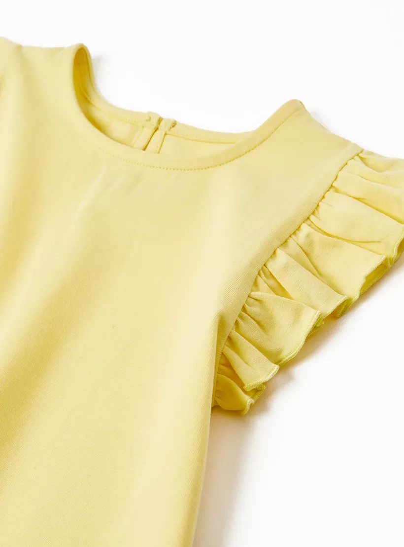 Zippy Solid Cap Sleeves T-Shirt-3