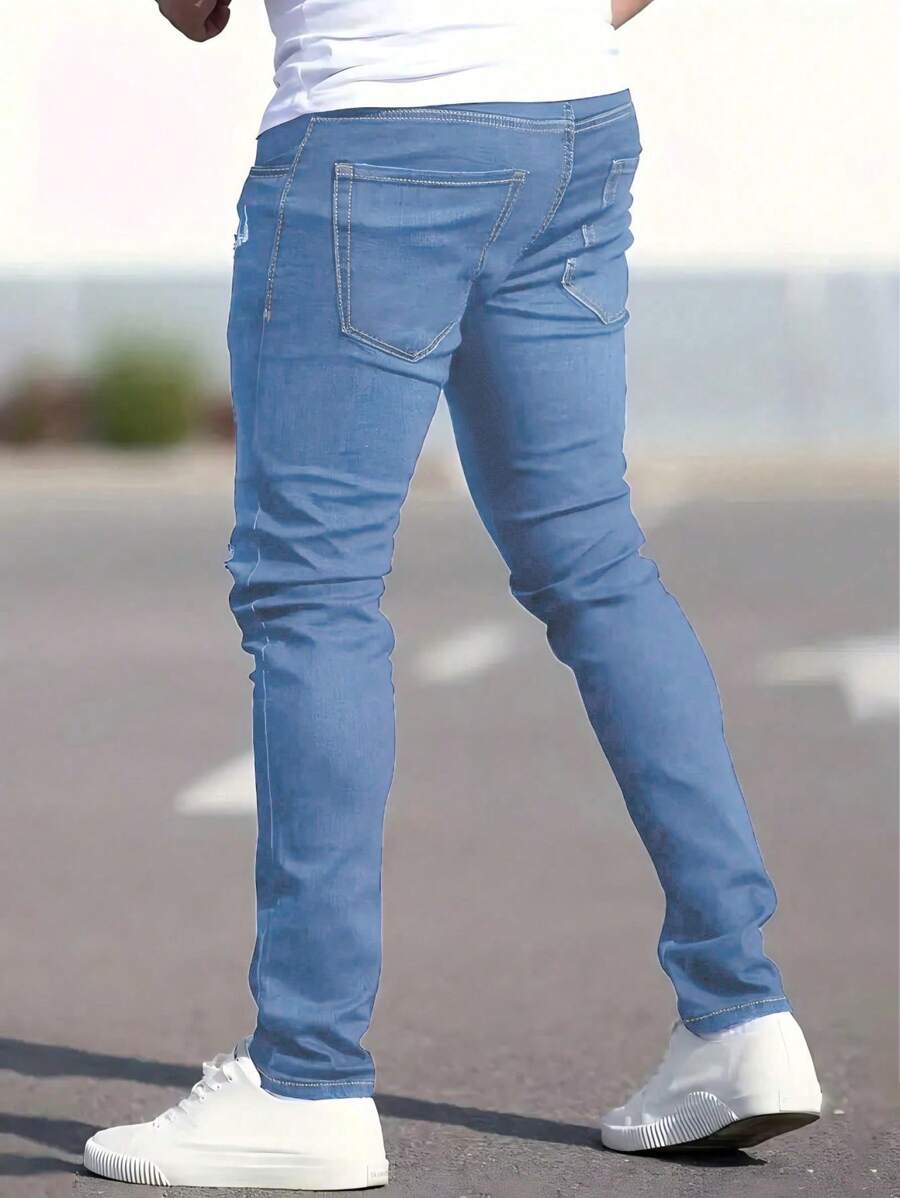 Fashion Casual Sports Slim-Fit Young Street Mature Business Ripped -2