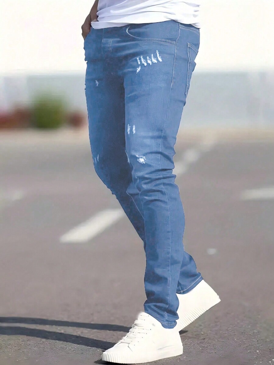 Fashion Casual Sports Slim-Fit Young Street Mature Business Ripped -3