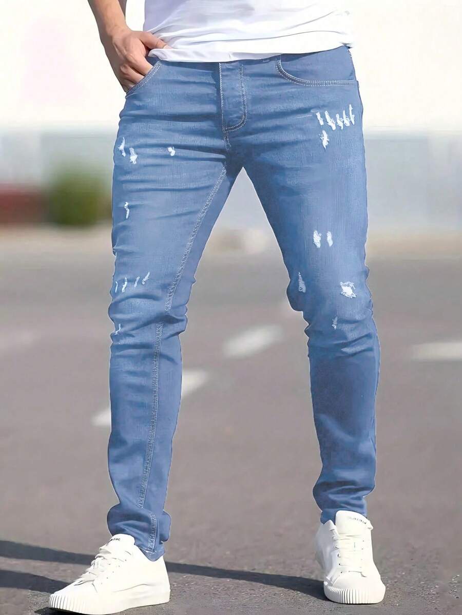 Fashion Casual Sports Slim-Fit Young Street Mature Business Ripped -5