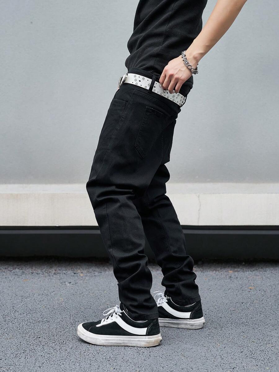 Manfinity EMRG Men Straight-Leg Jeans With Pockets-6