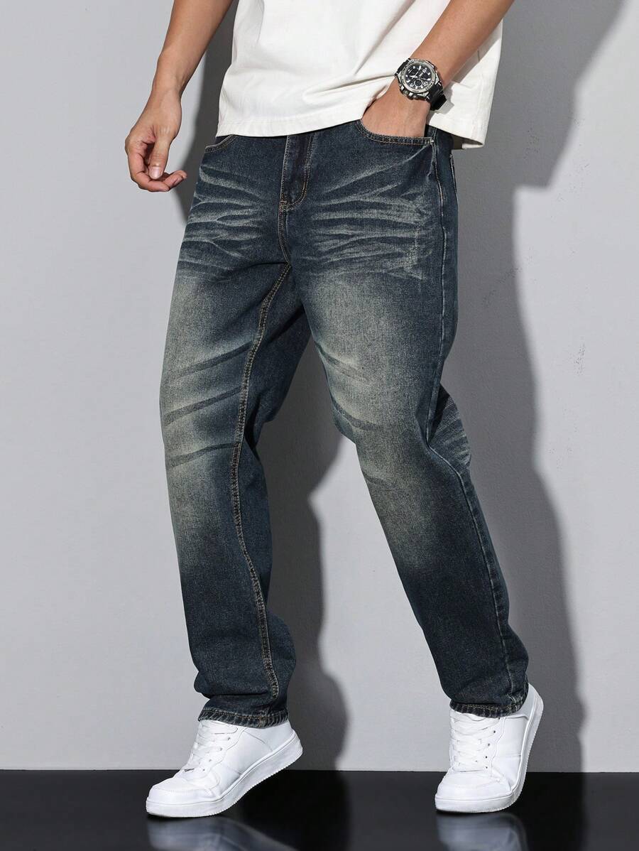 Manfinity LEGND Men's Casual Distressed Tapered Fit-2