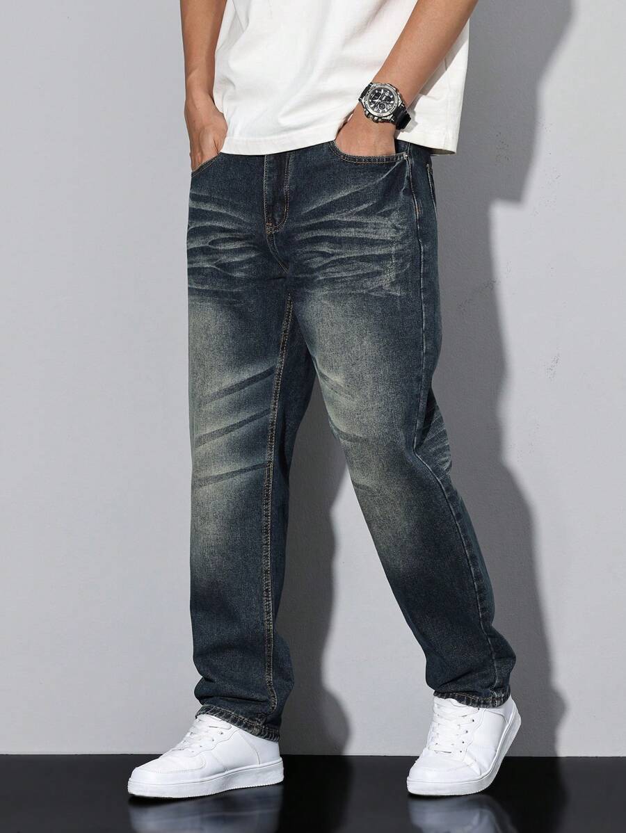 Manfinity LEGND Men's Casual Distressed Tapered Fit-3