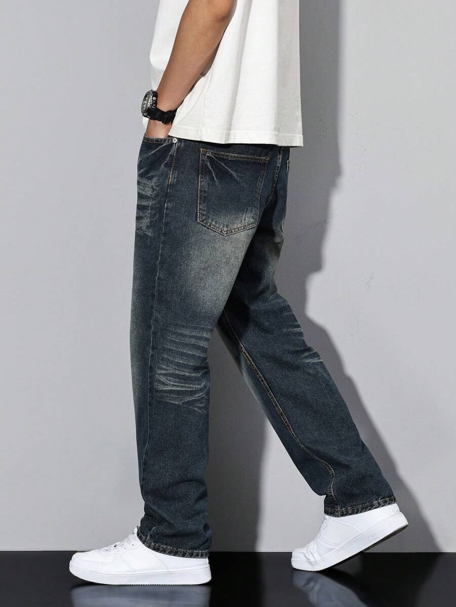 Manfinity LEGND Men's Casual Distressed Tapered Fit-4