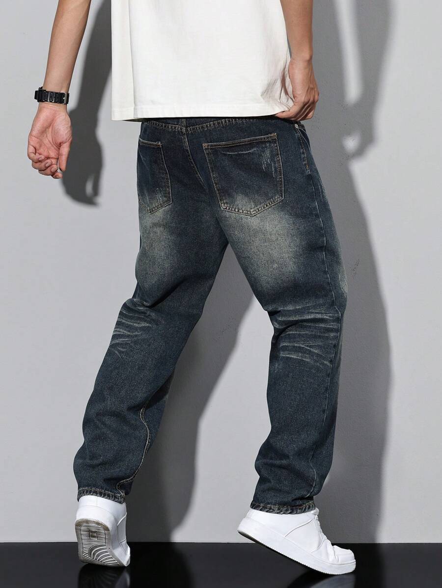 Manfinity LEGND Men's Casual Distressed Tapered Fit-5