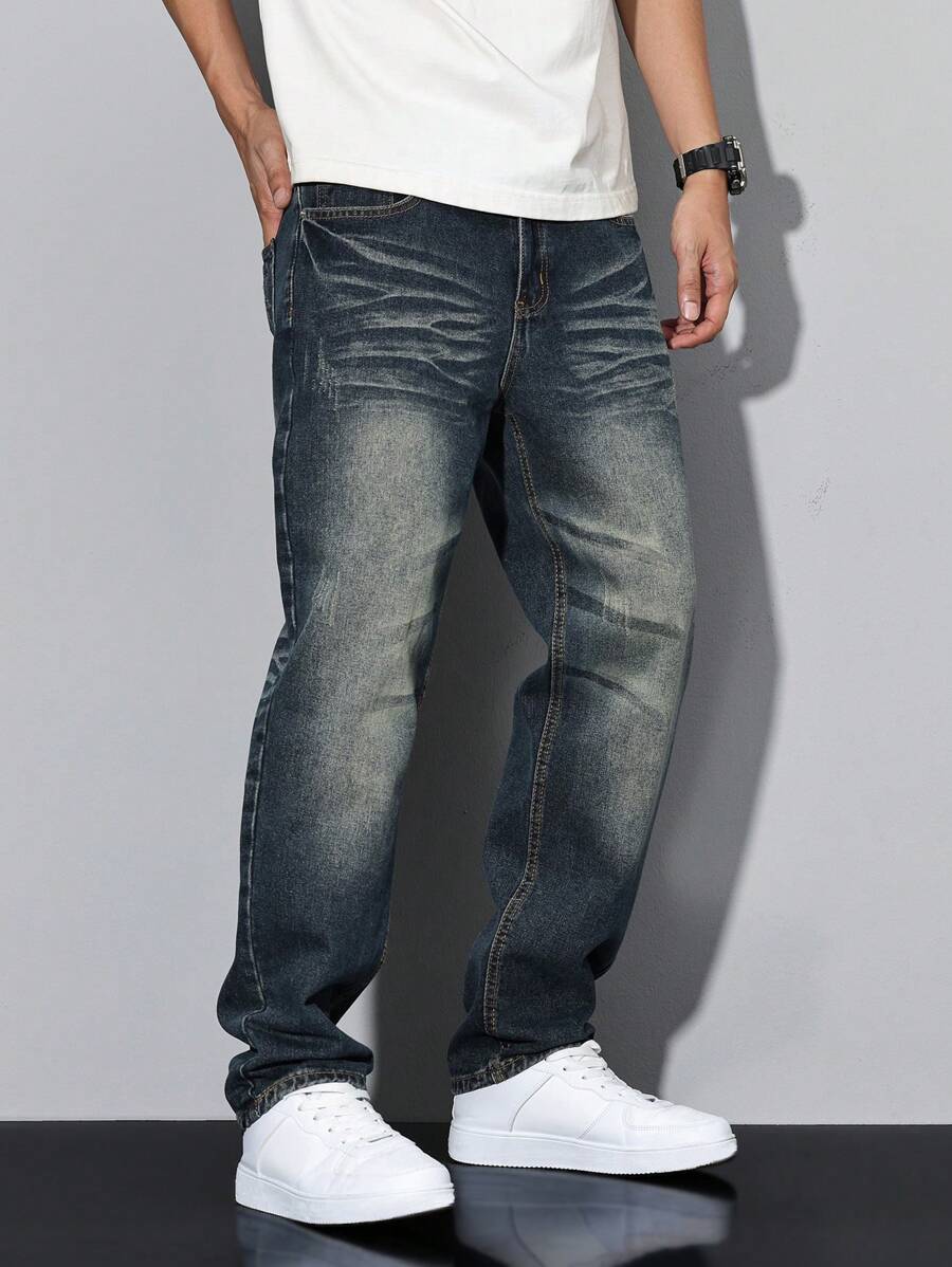 Manfinity LEGND Men's Casual Distressed Tapered Fit-6