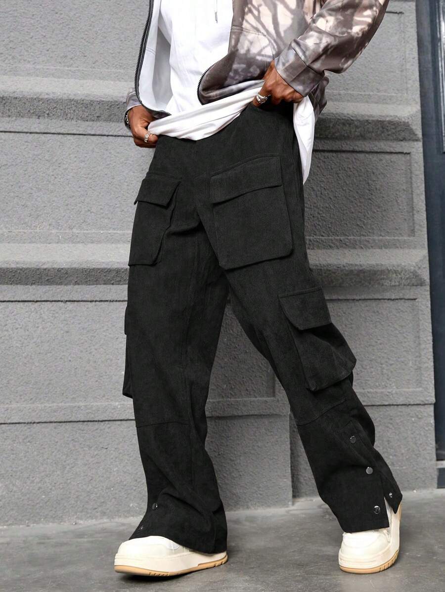 Manfinity Streetrush Vintage Corduroy Men's Loose Fit Straight Leg-6