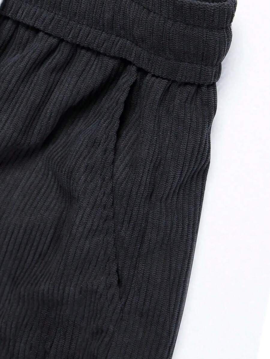 Men's Spring And Autumn Cotton Corduroy Straight Leg Pants-2