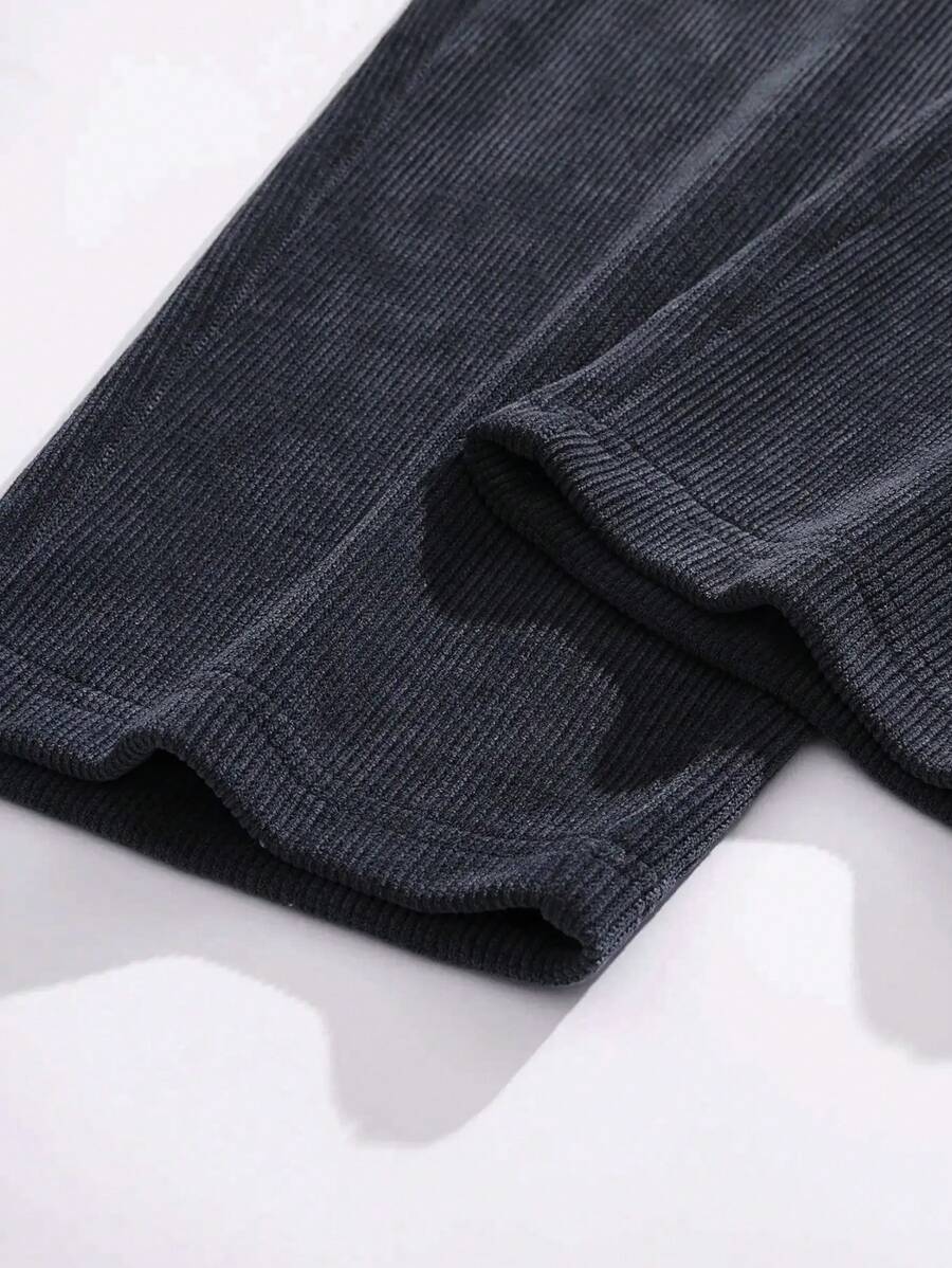 Men's Spring And Autumn Cotton Corduroy Straight Leg Pants-6