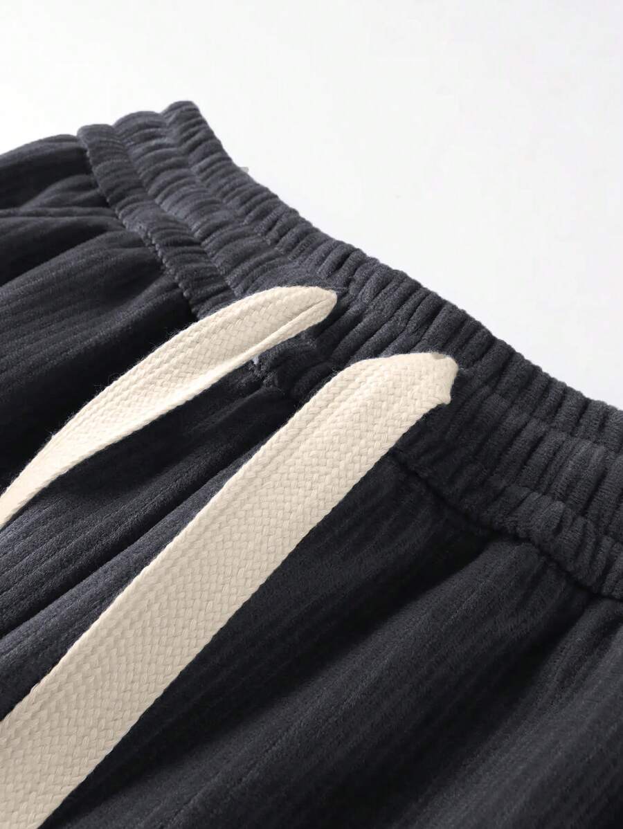 Men's Spring And Autumn Cotton Corduroy Straight Leg Pants-7