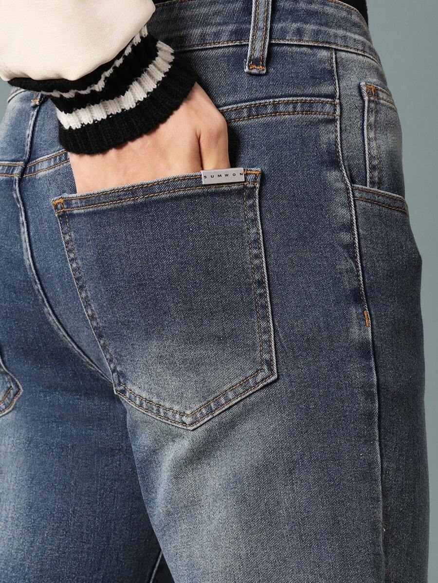 SUMWON Skinny Fit Mid Wash Jean-8