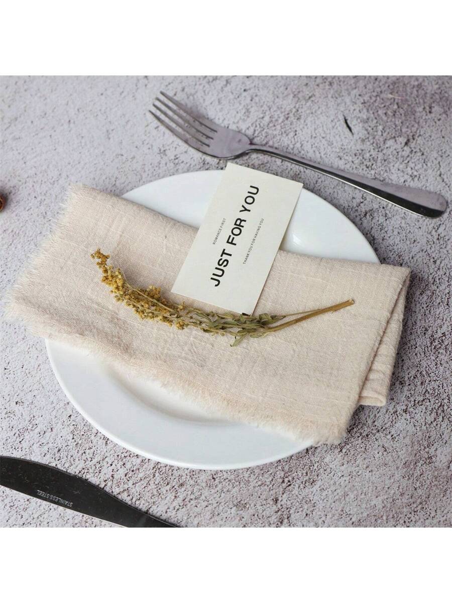 12pcs Pack Fringed Multi-Color Square Tea Towels-4