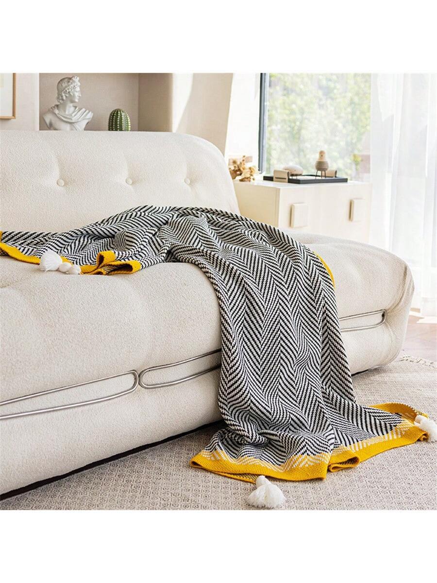 1pc Customized Nordic Style Living Room Sofa Blanket-4