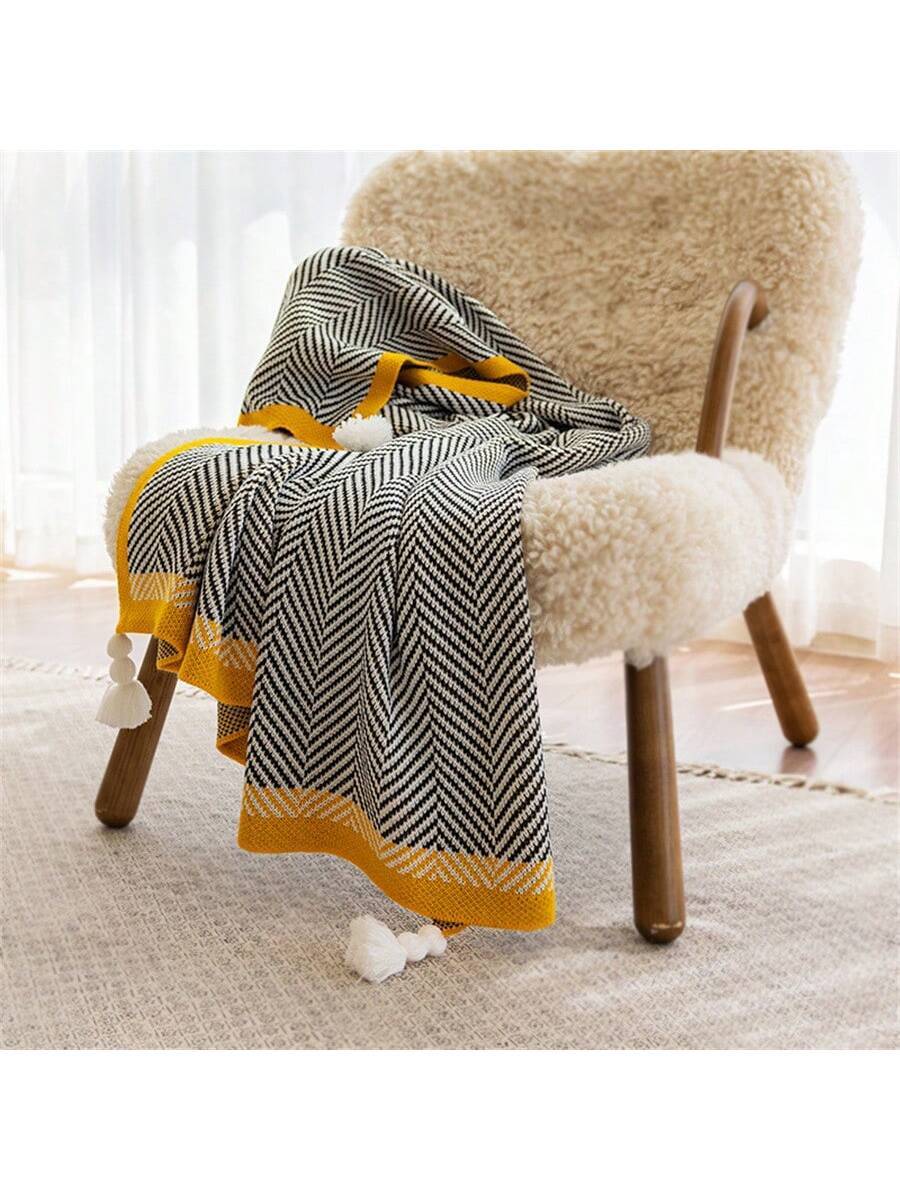 1pc Customized Nordic Style Living Room Sofa Blanket-5