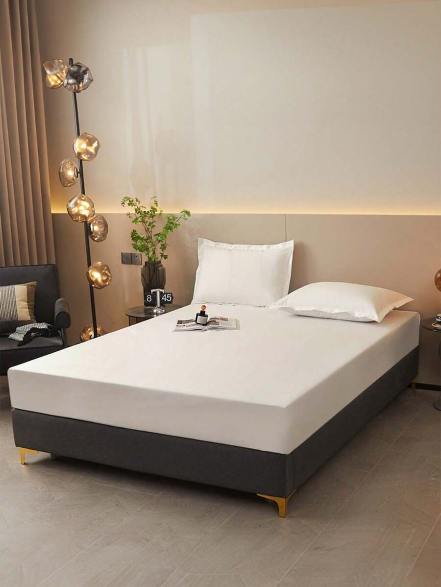 1pc Waterproof Bed Sheets, Bedding, Fitted Sheet, Skin-6
