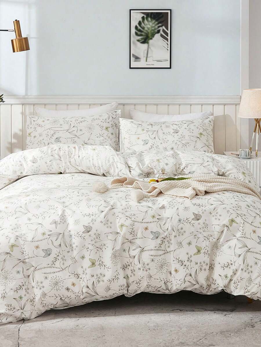 2 3pcs Floral Duvet Cover Set, Bedding, Soft And Skin-6
