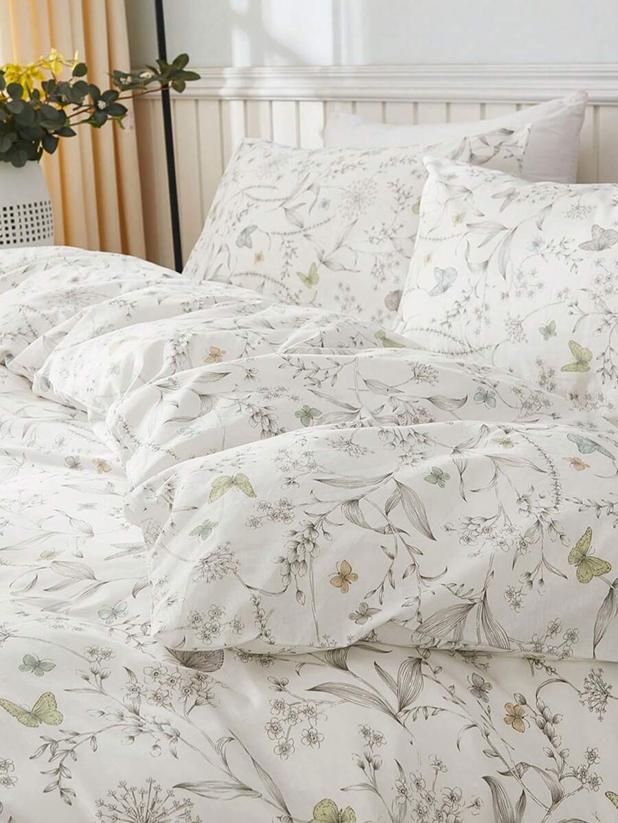2 3pcs Floral Duvet Cover Set, Bedding, Soft And Skin-7