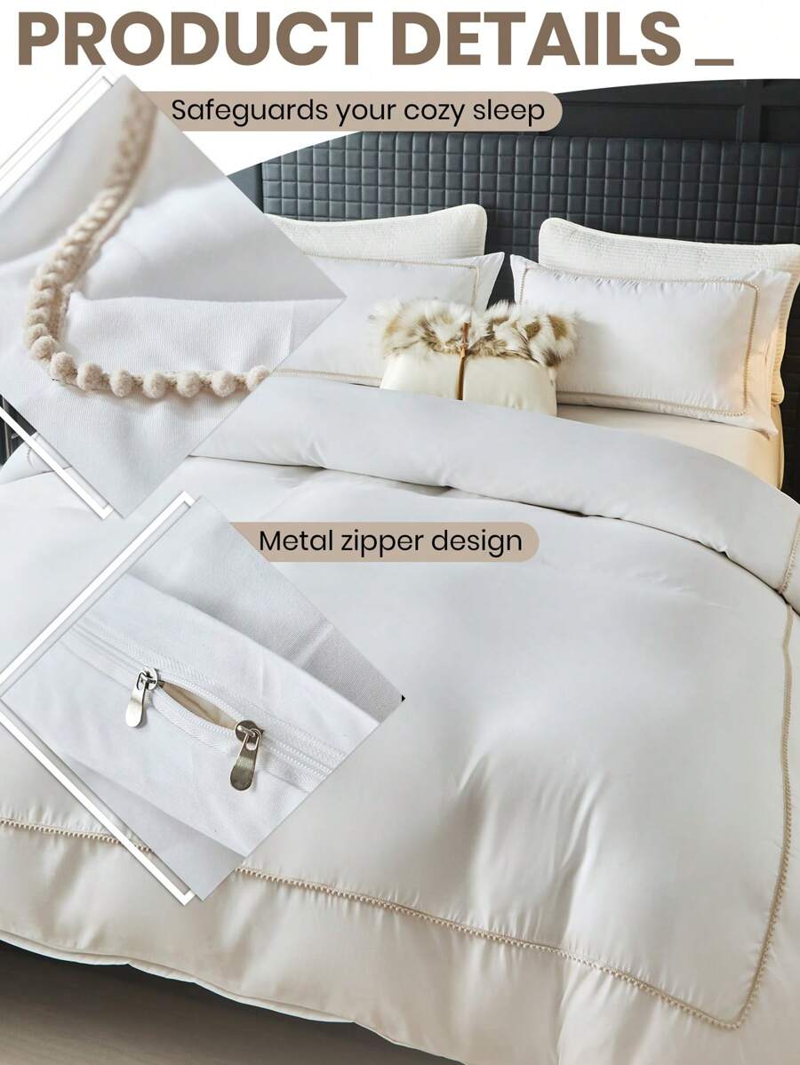 2 pcs Duvet Cover Set, Bedding, Solid Color Bedding Set-6