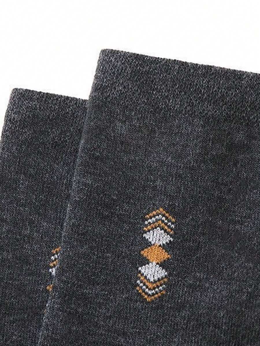 5 Pairs Assorted Men's Classic Solid & Printed Soft-5