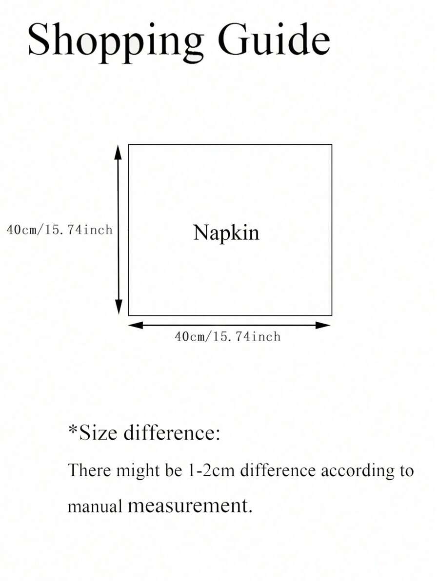 6-12pcs Simple Solid Color Fabric Napkins, Reusable & Washable2