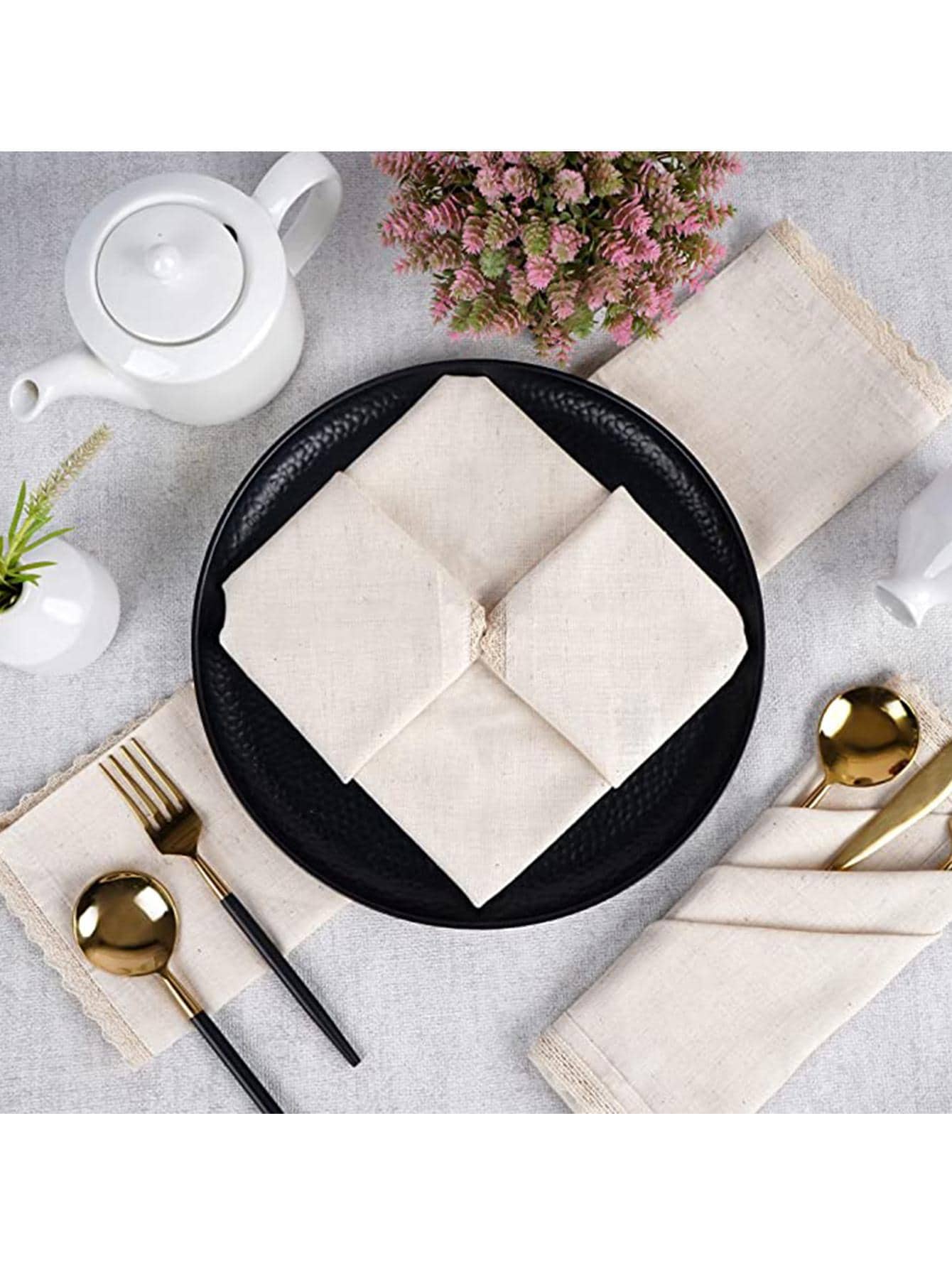 Apricot Color Napkin, Daily Casual Supplies-5