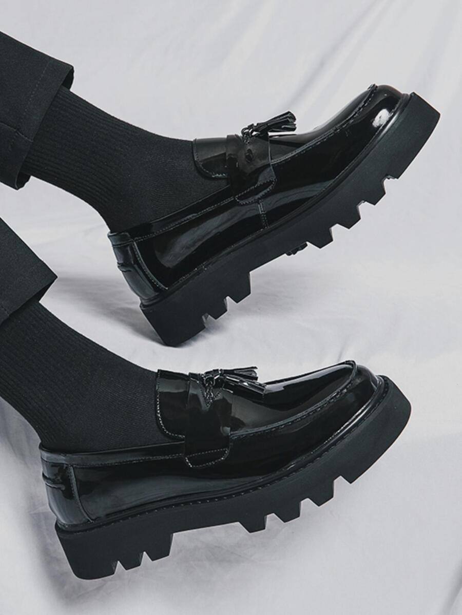 Brock Style Men's Pu Leather Shoes, Business Dress Shoes With Soft Sole-7