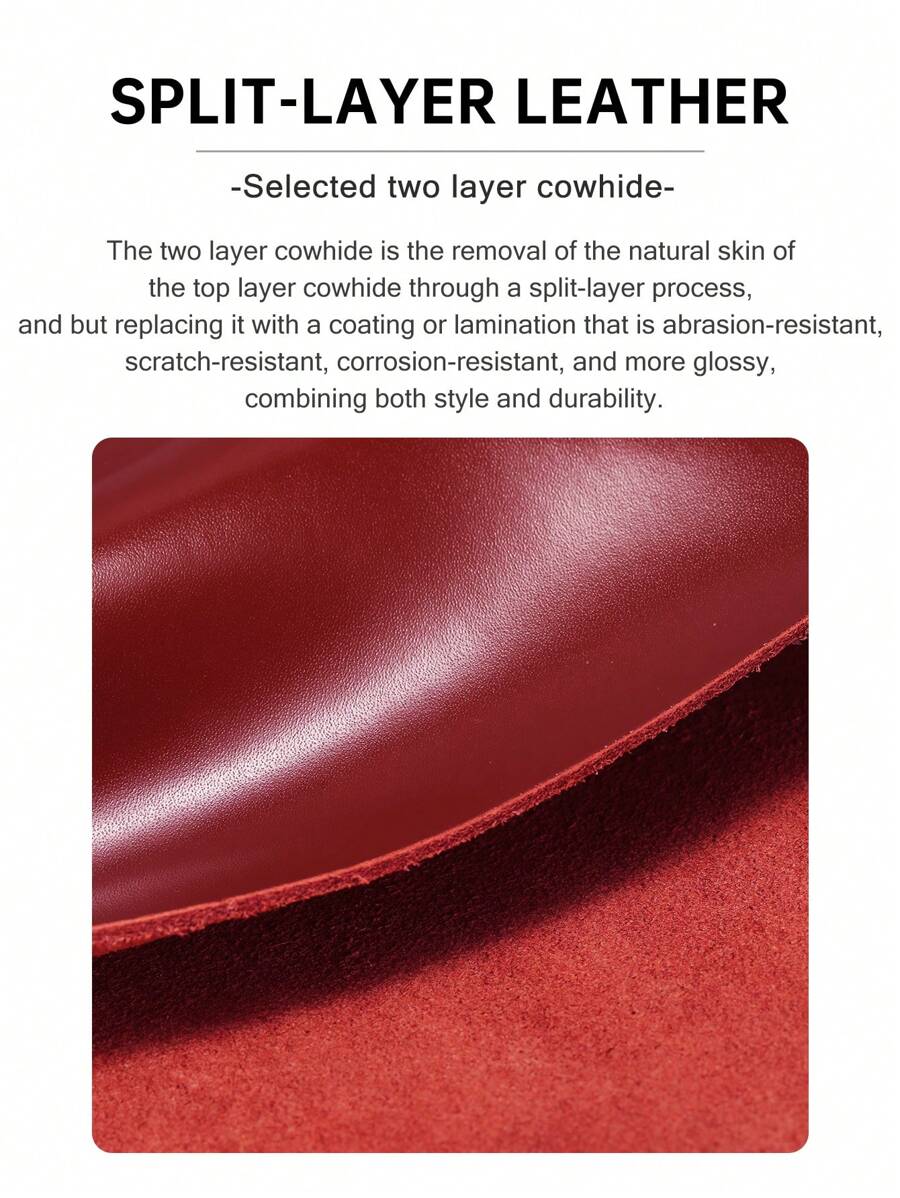 ITAMOOD Quiet Luxury Genuine Split Two Layer Cowhide-5
