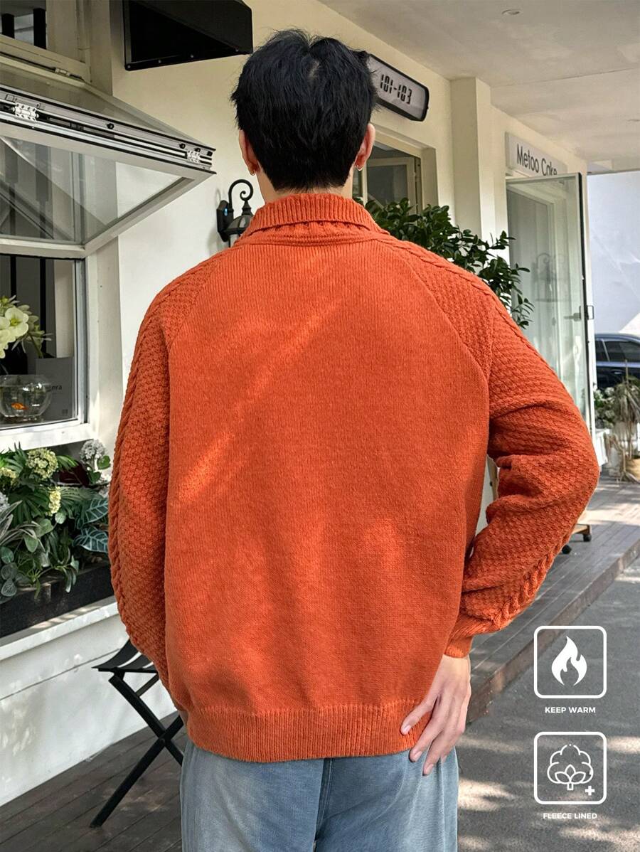 Manfinity CasualKnits Men's Solid Color Long Sleeve-6