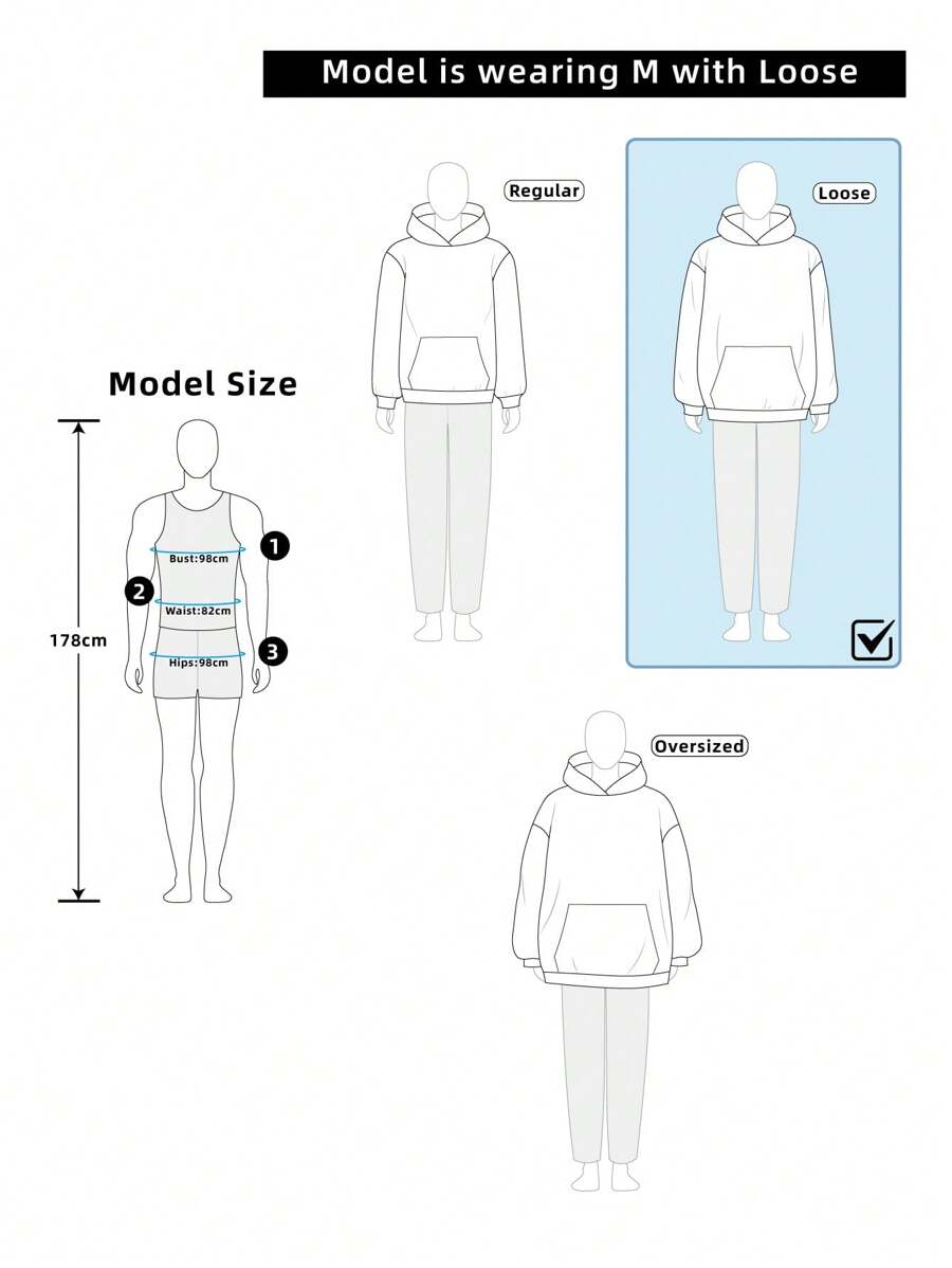 Manfinity Homme Loose Fit Men's Round Neck Sweatshirt With Slogan Print-6