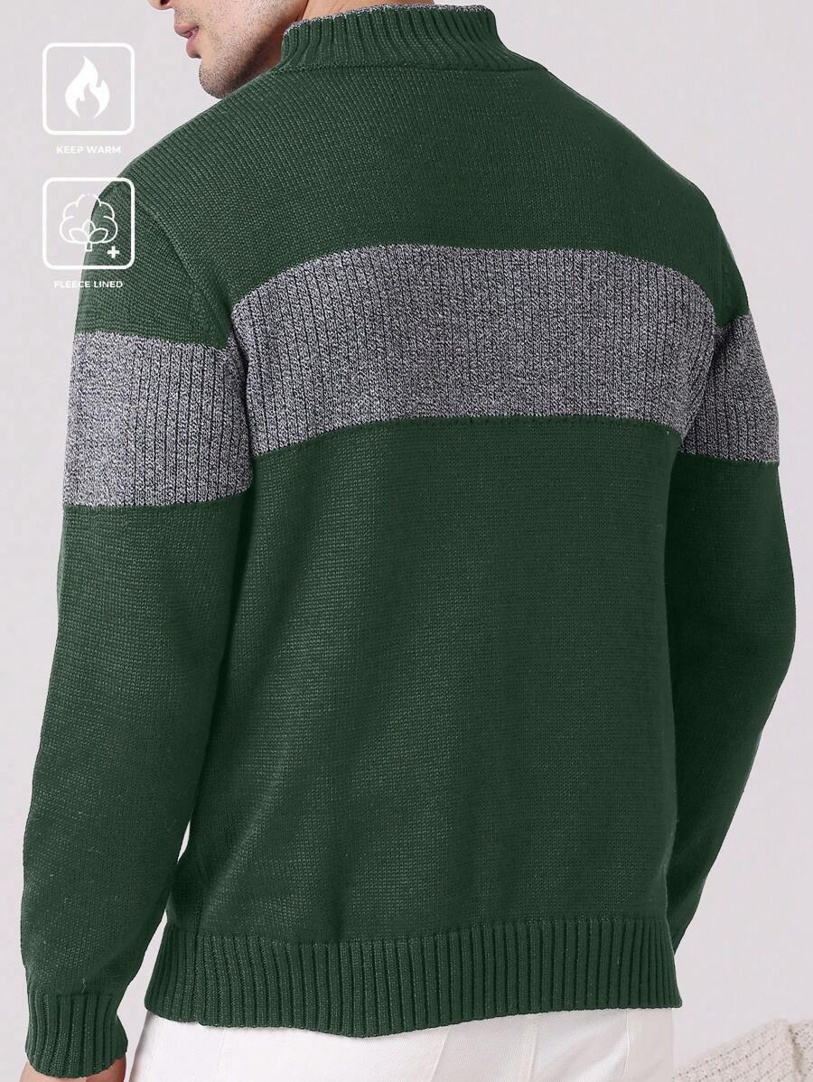 Manfinity Homme Men Open Front Casual Cardigan, Simple And Fashionable-2