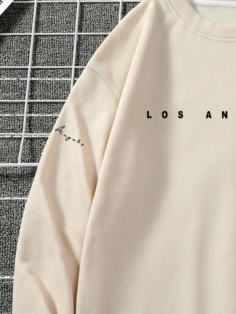 Manfinity Homme Men Slogan Graphic Sweatshirt Vacation-4