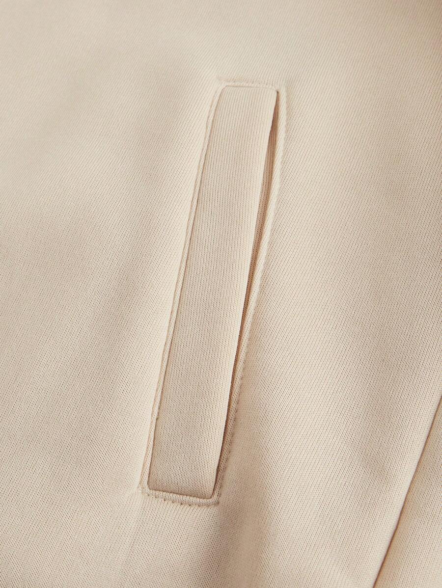 Manfinity Homme Men's Spring And Autumn Solid Color Zipper-4