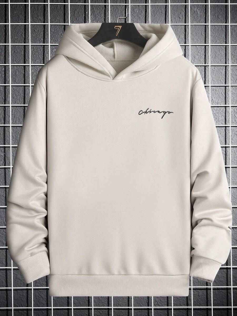 Manfinity Hypemode Loose Fit Men's Simple Solid Color-2