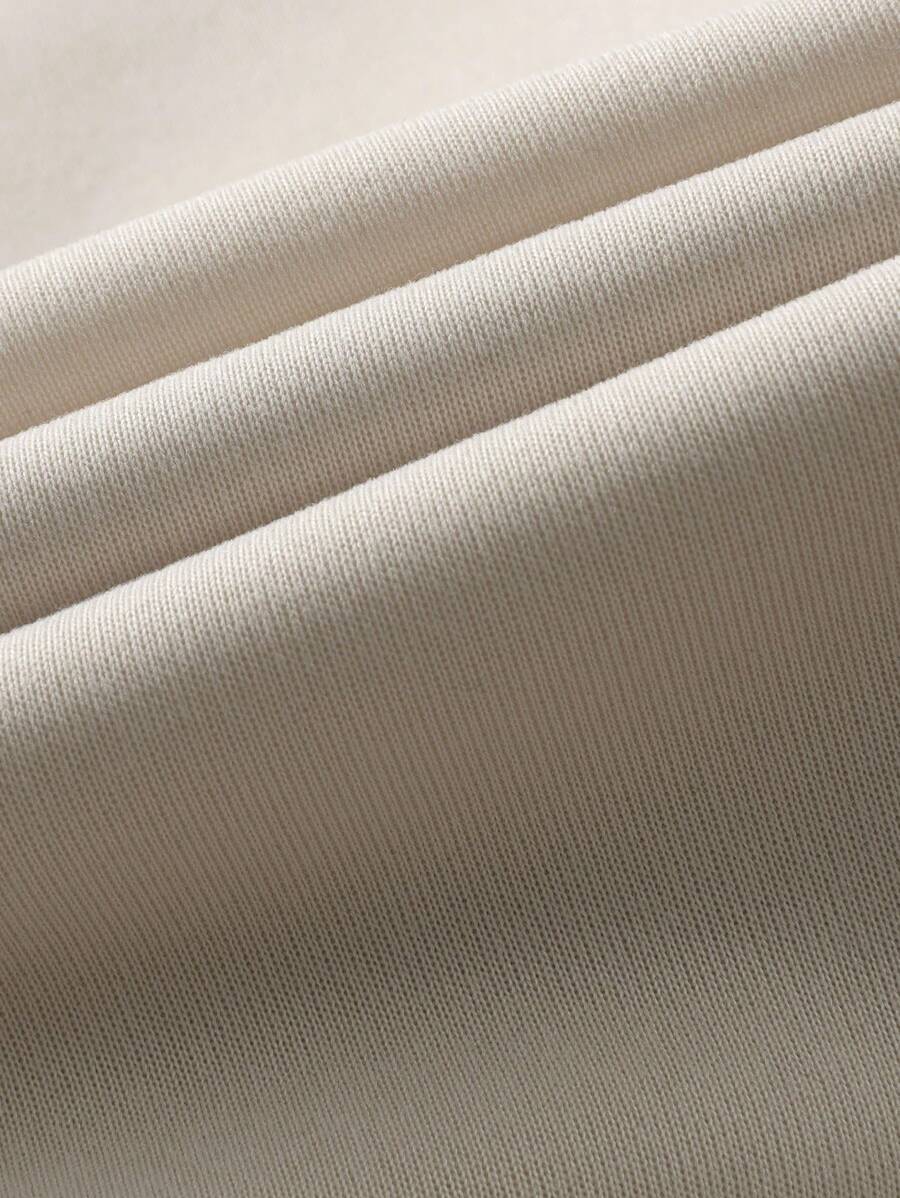 Manfinity Hypemode Loose Fit Men's Simple Solid Color-6