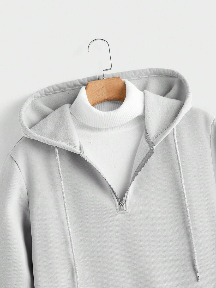 Manfinity Modomio Men's Knitted Fitted Casual Half-Zip Up-3