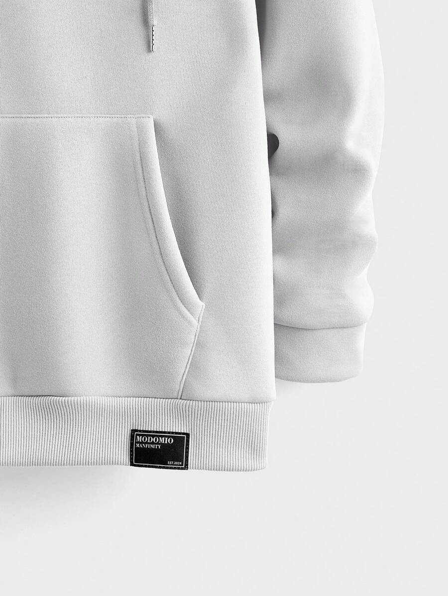 Manfinity Modomio Men's Knitted Fitted Casual Half-Zip Up-4