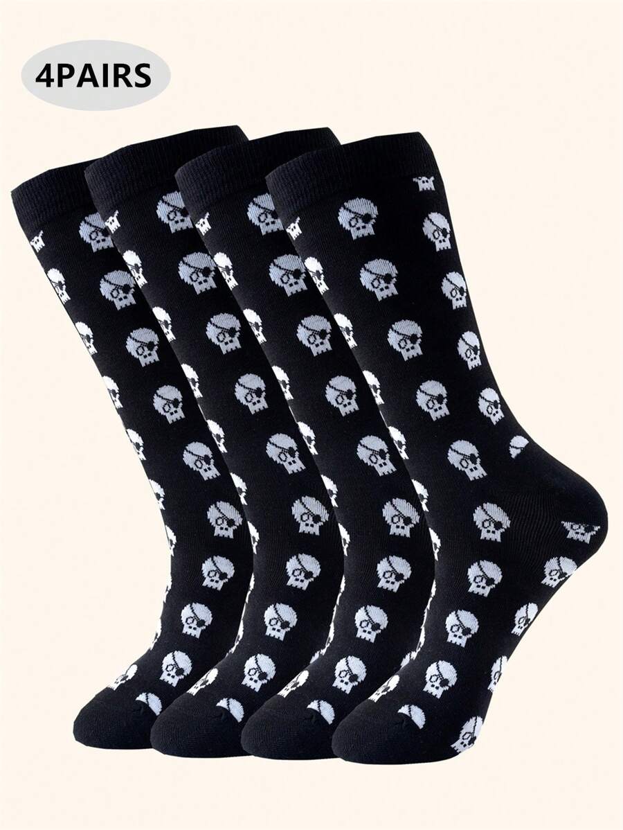 Men's All Season Classic Argyle Striped Jacquard Pattern-4