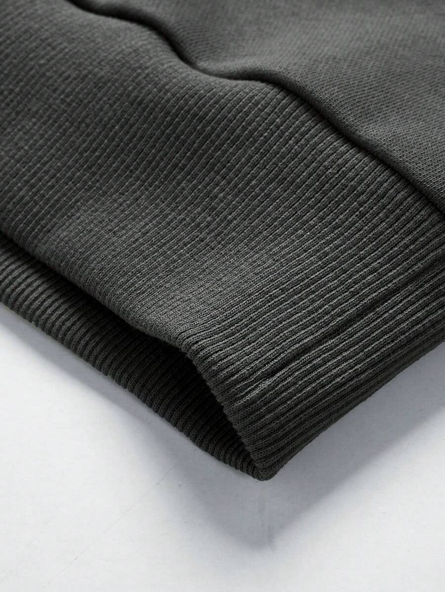 Men's Fashion Half-Zip Casual Pullover Sweatshirt, Warm For Autumn-3