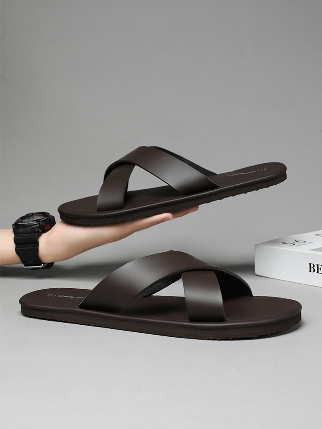 Men's Lightweight Spring Autumn Sandals, Beach & House Slippers-3