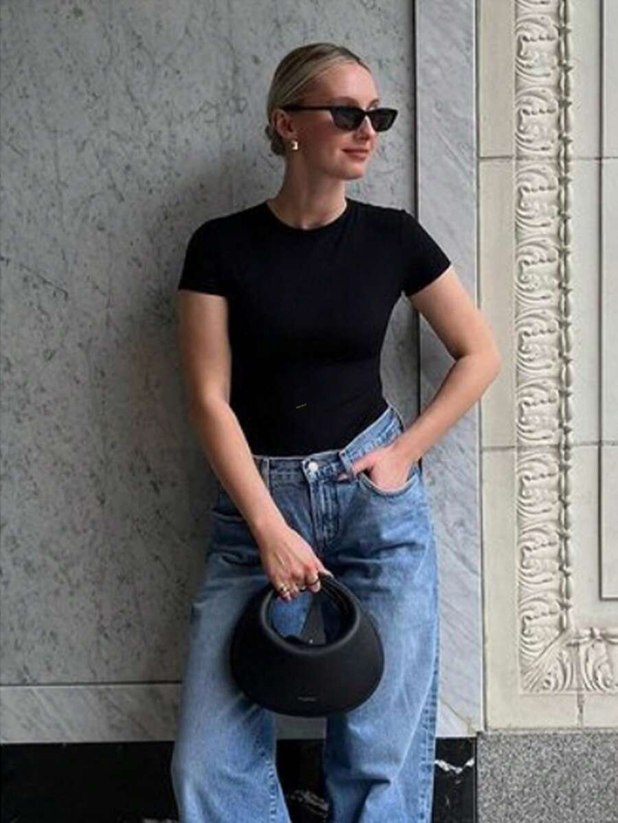 New Fashion, Simple, Versatile Crescent Bag, Shoulder Bag-5