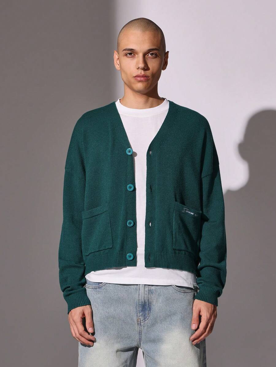 SUMWON St. Patricks Day Classic V-Neck Button Cardigan Traditional Irish-2