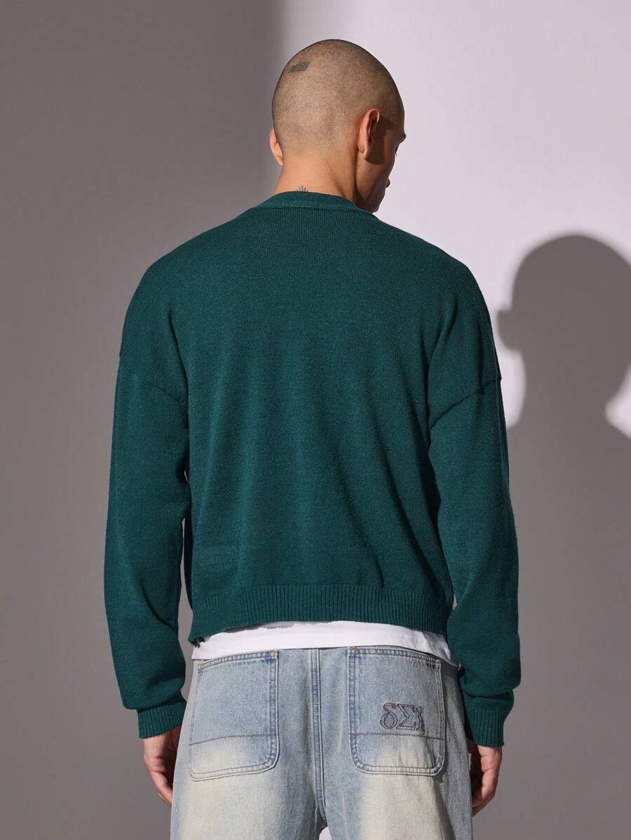 SUMWON St. Patricks Day Classic V-Neck Button Cardigan Traditional Irish-3