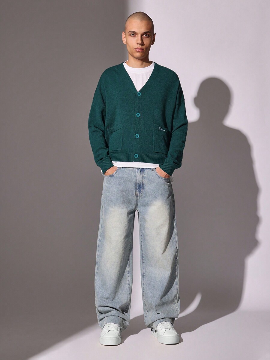 SUMWON St. Patricks Day Classic V-Neck Button Cardigan Traditional Irish-4