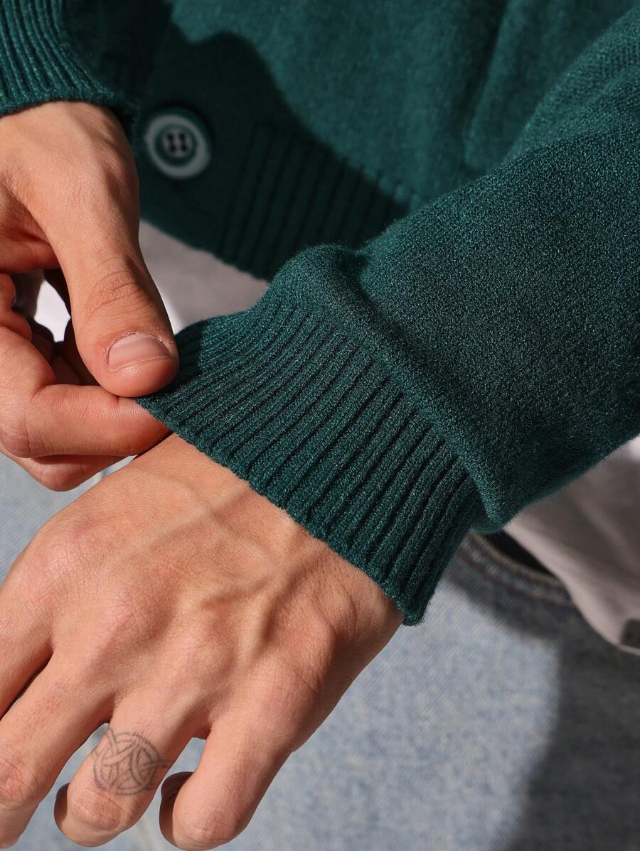 SUMWON St. Patricks Day Classic V-Neck Button Cardigan Traditional Irish-7