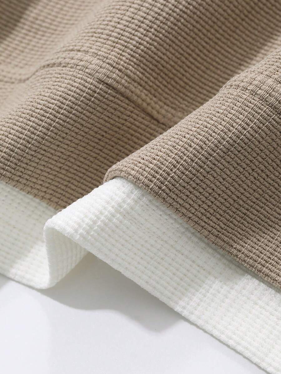 Set Men 2 In 1 T-Shirt & Straight Leg Pants Suit-10