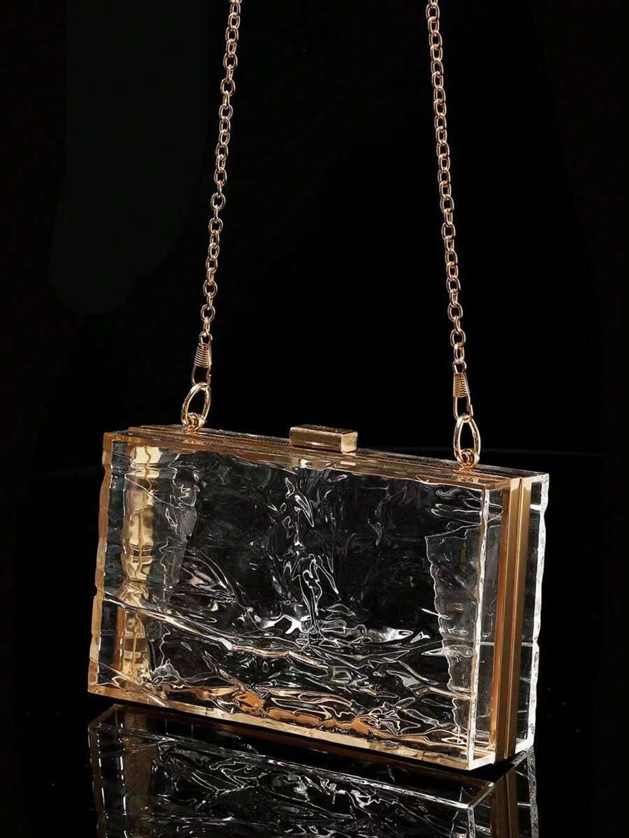 1pc Women's European And American Classic Fashion Acrylic Cracked-2