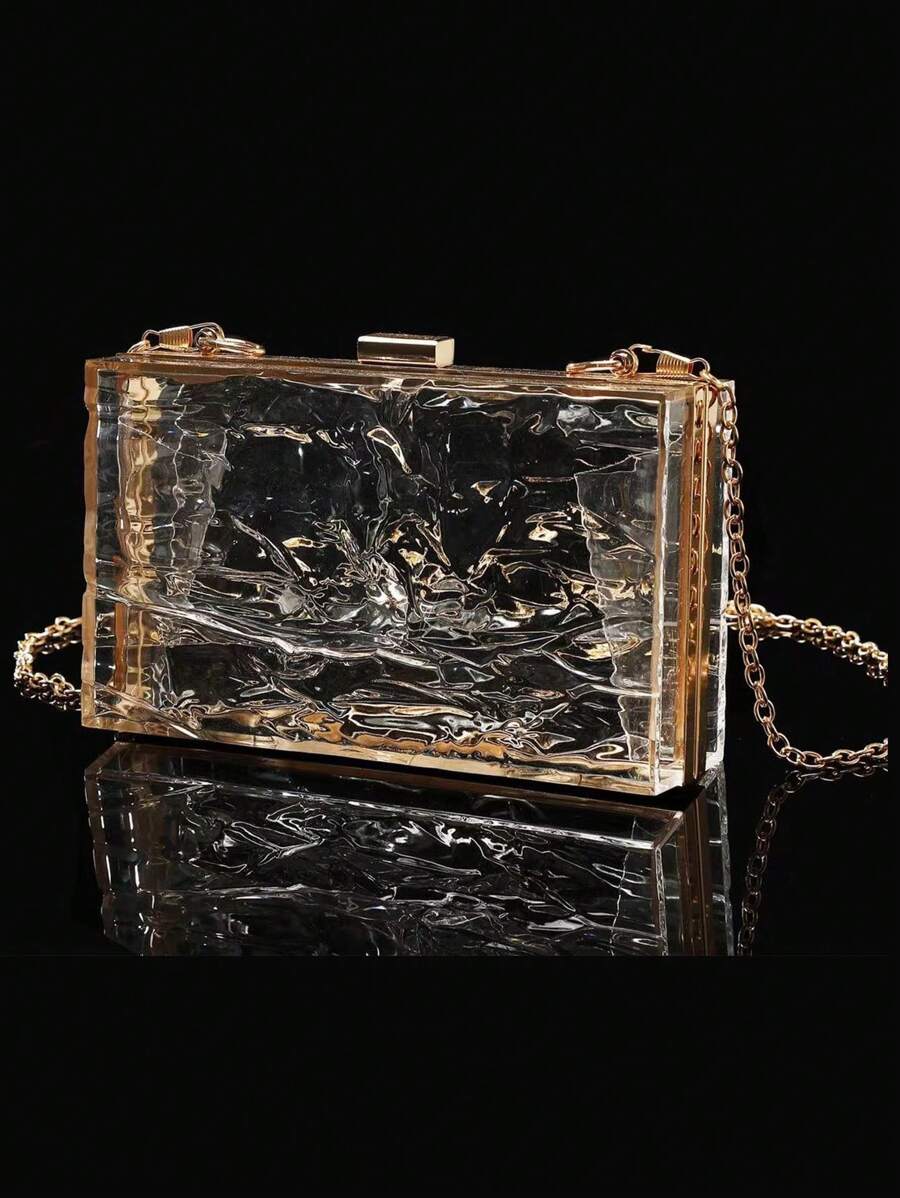 1pc Women's European And American Classic Fashion Acrylic Cracked-8