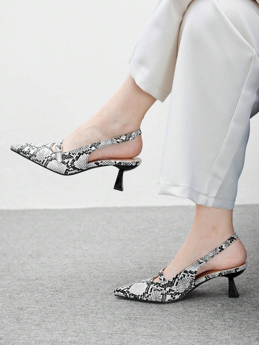 CUCCOO BIZCHIC Women's Spring Summer New Strap Buckle Hollow Pointed Stiletto-6